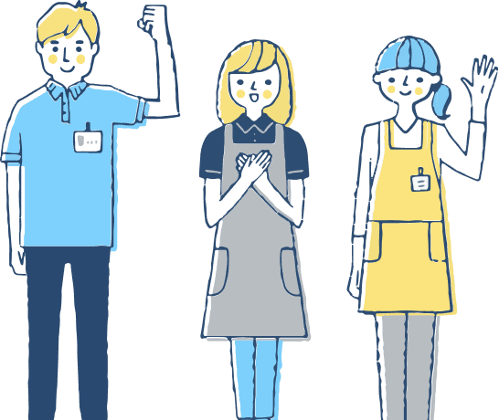 スタッフのイラスト